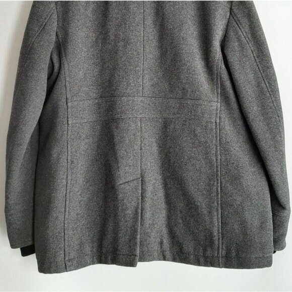 ESPRIT Wool Blend Jacket Coat Front Button & Zip-Up Closure Grey Men's XL - Picture 11 of 16